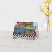 Carte Chambre colorée sur Isla Mujeres, Mexique (Fleur jaune)