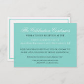 Carte Chambre de Mariée Traditionnelle Blanche de Récept (Devant / Derrière)