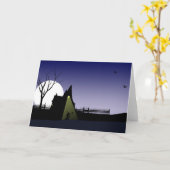 Carte Chambre de sorcière de Halloween (Fleur jaune)