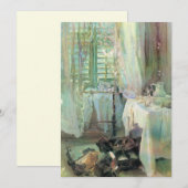 Carte Chambre d'hôtel par John Singer Sargent (Devant / Derrière)