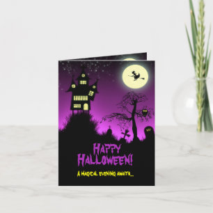 Carte Chambre hantée déplaisante Halloween