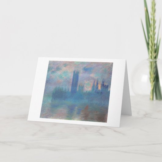 Carte Chambres du Parlement (Londres), Monet (Devant)