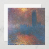 Carte Chambres du Parlement, Londres par Claude Monet (Devant / Derrière)