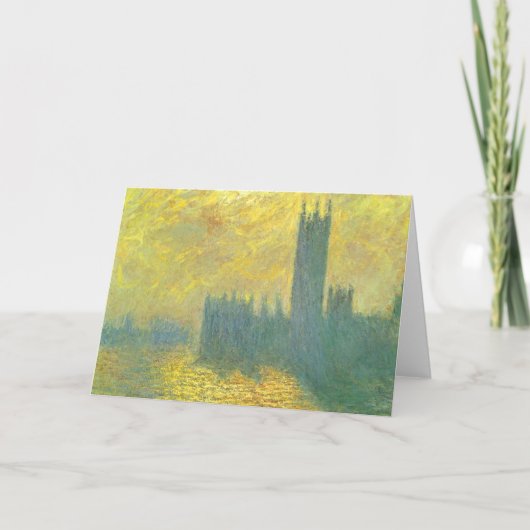 Carte Chambres du Parlement, Stormy Sky par Claude Monet (Devant)