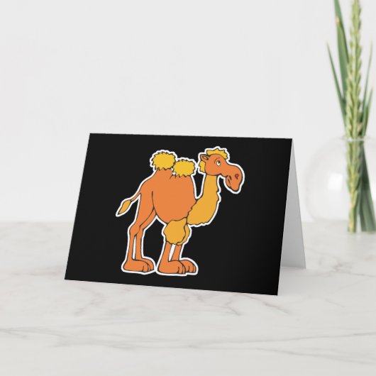 Carte chameau heureux (Devant)