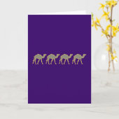 Carte Chameaux camels (Fleur jaune)