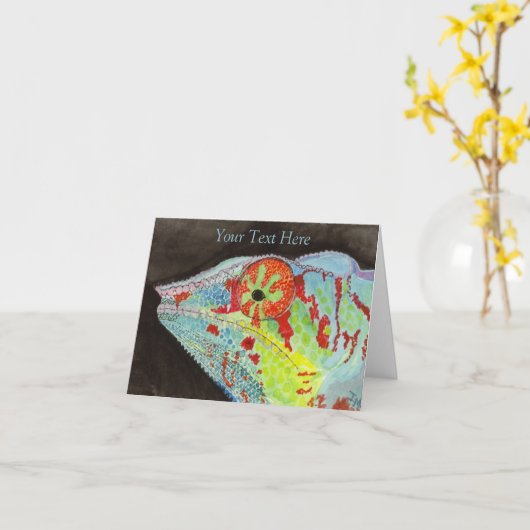 Carte Chameleon (Fleur jaune)