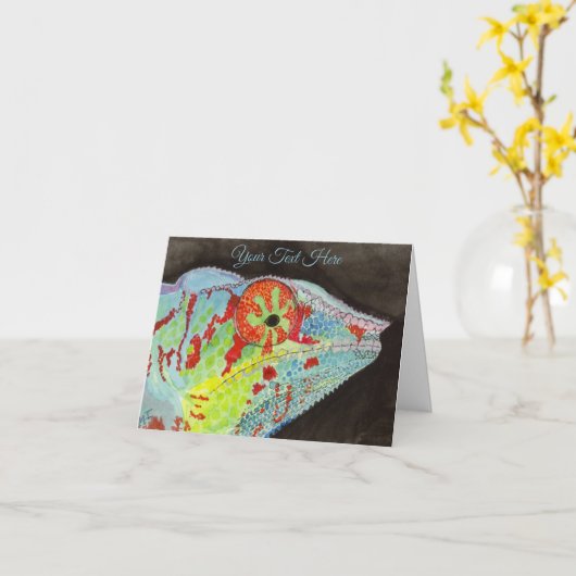 Carte Chameleon (Fleur jaune)