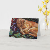 Carte Chamois Sleeps (Fleur jaune)