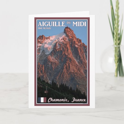 Carte Chamonix - Aiguille du Midi (Devant)