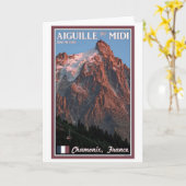 Carte Chamonix - Aiguille du Midi (Fleur jaune)