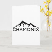 Carte Chamonix France Ski (Fleur jaune)