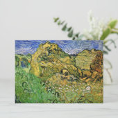Carte Champ avec meules de blé par Vincent van Gogh (Debout devant)