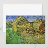 Carte Champ avec meules de blé par Vincent van Gogh (Devant / Derrière)