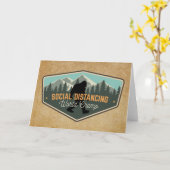 Carte Champ Big Foot du Monde de Distances Sociales (Fleur jaune)