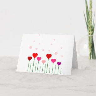 Carte Champ Coeur d'amour