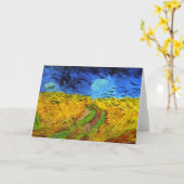 Carte Champ de blé avec corbeaux Van Gogh Art (Fleur jaune)