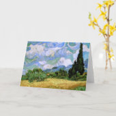 Carte Champ de blé avec cyprès (F717)Van Gogh Fine Art (Fleur jaune)