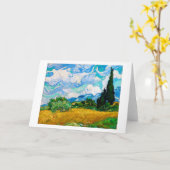 Carte Champ de blé avec Cyprès, Van Gogh (Fleur jaune)