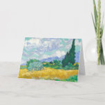 Carte Champ de blé avec cyprès | Vincent Van Gogh<br><div class="desc">Blé Field avec Cyprès (1889) par l'artiste post-impressionniste néerlandais Vincent Van Gogh. L'oeuvre originale est une peinture paysagère à l'huile sur toile créée alors que Van Gogh était patient dans un hôpital psychiatrique en France. Utilisez les outils de conception pour ajouter du texte personnalisé ou personnaliser l'image.</div>