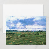 Carte Champ de blé avec meules de Vincent van Gogh (Devant / Derrière)