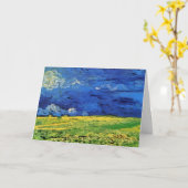 Carte Champ de blé sous ciel nuageux par Vincent van Gog (Fleur jaune)