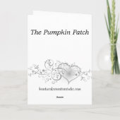 Carte Champ de citrouilles (Dos)