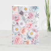 Carte Champ de Fleurs Élégant Classique aux Tons Feutrés (Dos)