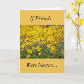 Carte Champ De Fleurs Jaunes Vibrantes Amitié (Fleur jaune)