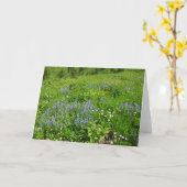 Carte Champ de Fleurs sauvages au Mont Rainier (Fleur jaune)