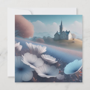 Carte Champ de fleurs sauvages fantaisiste