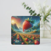 Carte Champ de fraises de rêves (Debout devant)