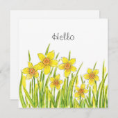 Carte Champ de jonquilles (Devant / Derrière)