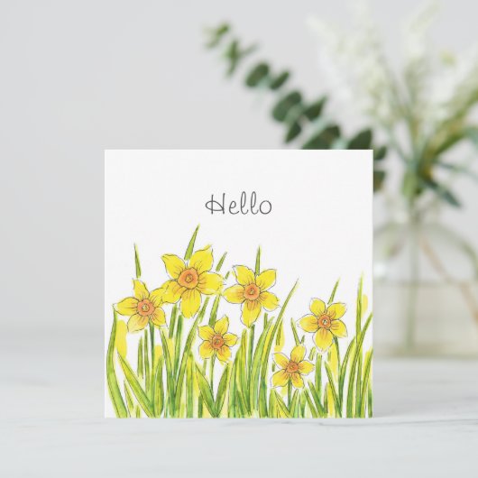 Carte Champ de jonquilles (Debout devant)