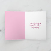 Carte Champ de marguerite rose Fleur sauvage pour la sym (Intérieur)