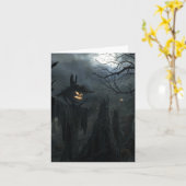 Carte Champ de mort d'Halloween (Fleur jaune)