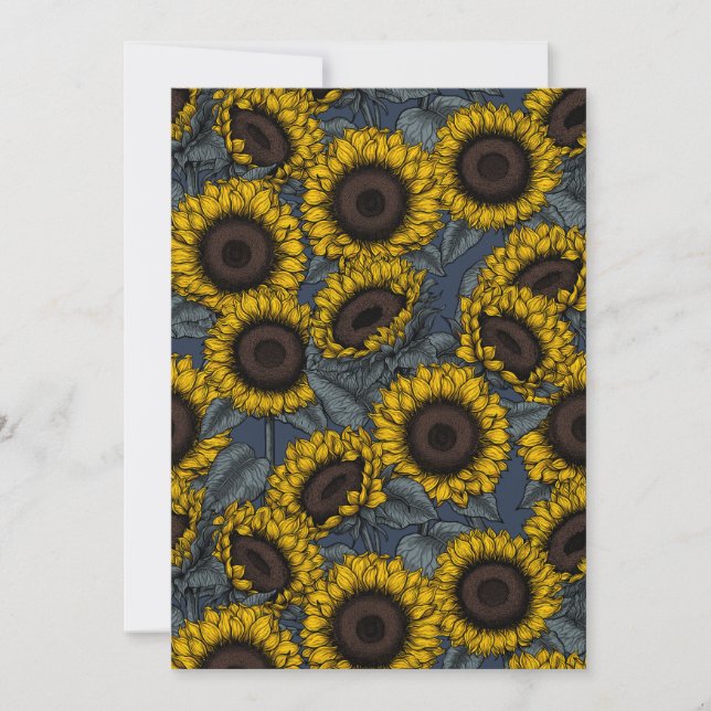 Carte Champ de tournesol 2 (Devant)