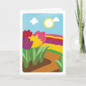 Carte Champ de tulipe vide (Devant)