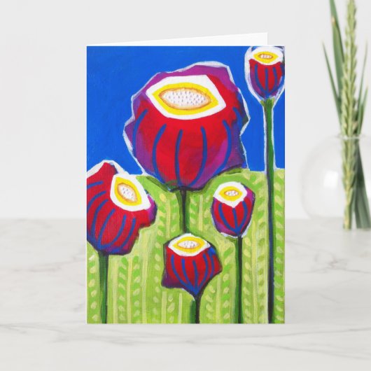 Carte "Champ des fleurs géniales " (Devant)