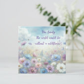 Carte Champ fleur sauvage et devis (Debout devant)