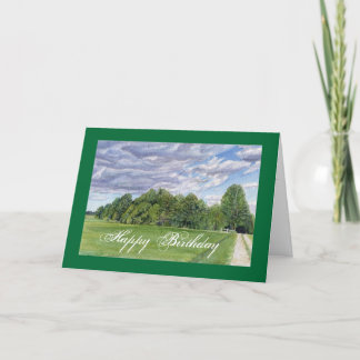 Carte Champ Printemps