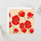 Carte Champ Red Poppy (Devant/Arrière en situation)