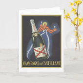 Carte Champagne de Castellane (Fleur jaune)