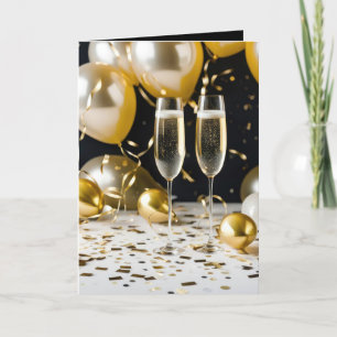 Carte Champagne du Nouvel An