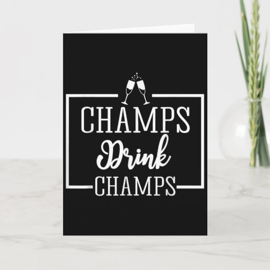Carte Champagne For Chamons Champs Drink Champs Gift (Devant)