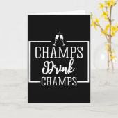 Carte Champagne For Chamons Champs Drink Champs Gift (Fleur jaune)