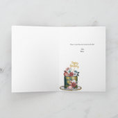 Carte Champagne | Gâteau d'anniversaire (Intérieur)