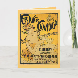 Carte "CHAMPAGNE !" Greeting card