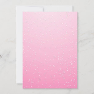 Carte Champagne rose avec minuscules bulles Art Arrière