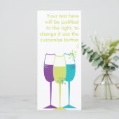 Carte Champagne Snazzy (Debout devant)